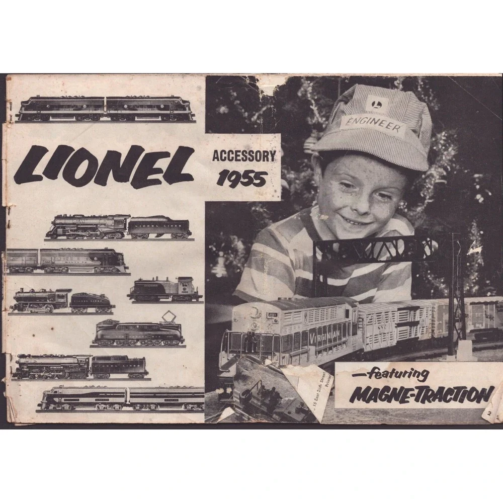 Vintage 1955 Lionel Accessory Catalog Model Train Magne-Traction Transformers